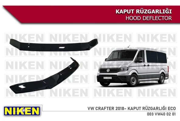 NİKEN Vw crafter kaput rüzgarlığı koruyucu 2018+ ürün görseli 1
