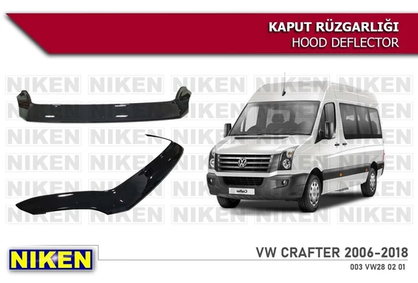 NİKEN Vw volt crafter kaput rüzgarlığı koruyucu 2006 / 2018 ürün görseli 1