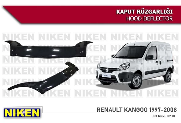 NİKEN Renault kangoo kaput rüzgarlığı koruyucu 2004 / 2008 ürün görseli 1