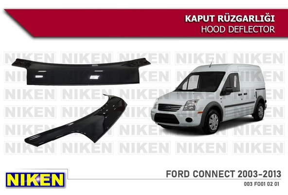 NİKEN Ford connect kaput rüzgarlığı koruyucu 2003 / 2013 ürün görseli 1