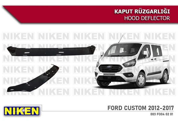 NİKEN Ford custom kaput rüzgarlığı koruyucu 2012 / 2017 ürün görseli 1