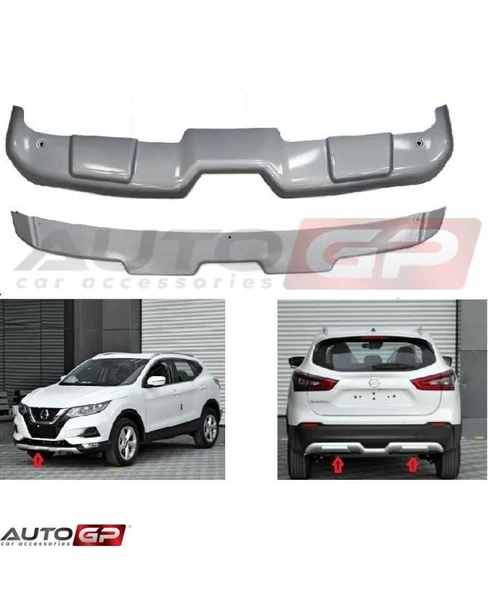 AUTOGP Nissan qashqai difüzör ön arka tampon koruma 2018 2019 2020 ürün görseli 1