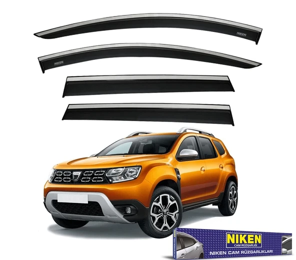 NİKEN Dacia duster cam rüzgarlığı kromlu 2018+ niken ürün görseli 1
