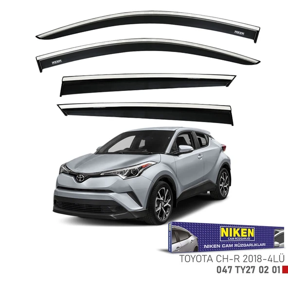NİKEN Toyota chr cam rüzgarlığı kromlu niken 2018 / 2024 ürün görseli 1