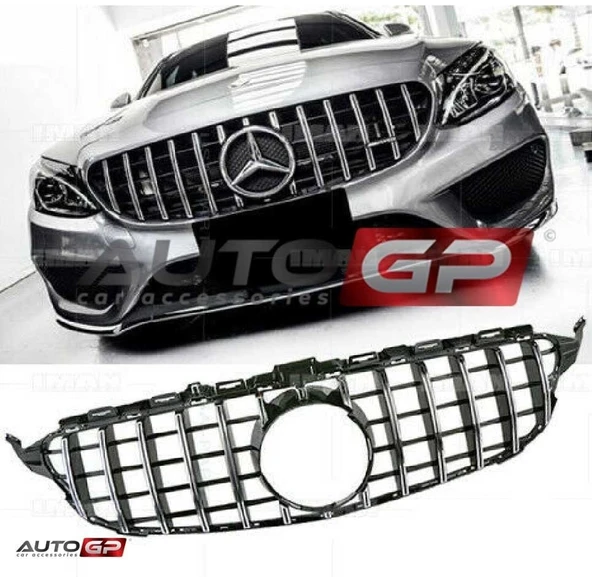 AUTOGP Mercedes w205 gtr ön panjur ızgara seti amg 2014 / 2018 c serisi ürün görseli 1