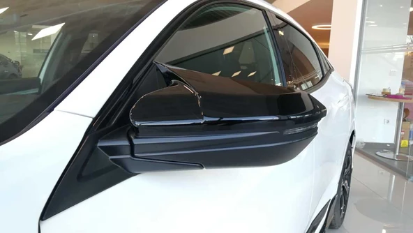 AUTOGP Honda civic fc5 uyumlu ayna kapağı batman yarasa piano black ürün görseli 1