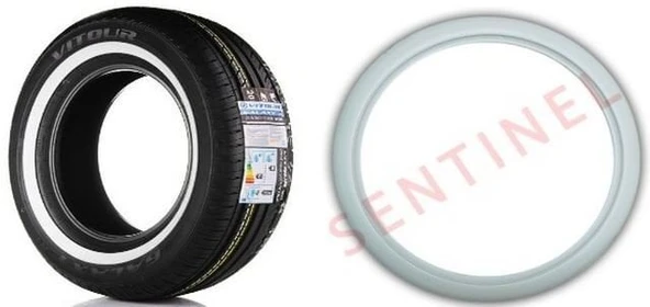 SENTİNEL Lastik yanağı 16 jant beyaz 4adet ürün görseli 1