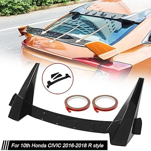 AUTOGP Honda civic fc5 uyumlu cam üstü spoiler typer model sedan araçlar için ürün görseli 1