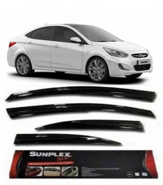 SUNPLEX Hyundai accent blue cam rüzgarlığı sunplex mugen tip ürün görseli 1