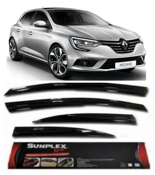 SUNPLEX Renault megane 4 cam rüzgarlığı sedan sunplex mugen tip ürün görseli 1