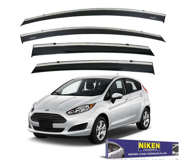 NİKEN Ford fiesta cam rüzgarlığı kromlu 2009+ niken ürün görseli 1