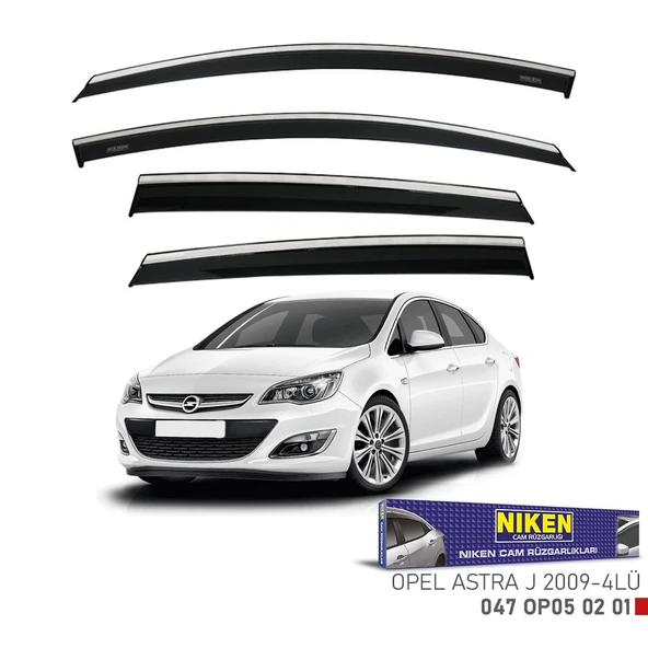 NİKEN Opel astra j cam rüzgarlığı kromlu niken ürün görseli 1
