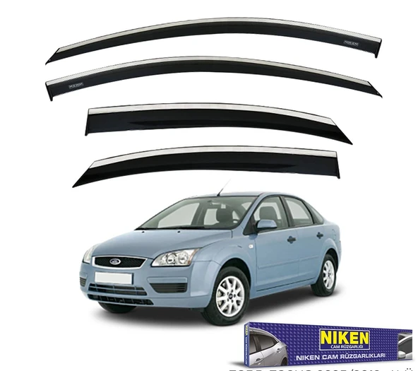 NİKEN Ford focus 2 cam rüzgarlığı kromlu 2005 / 2013 niken ürün görseli 1