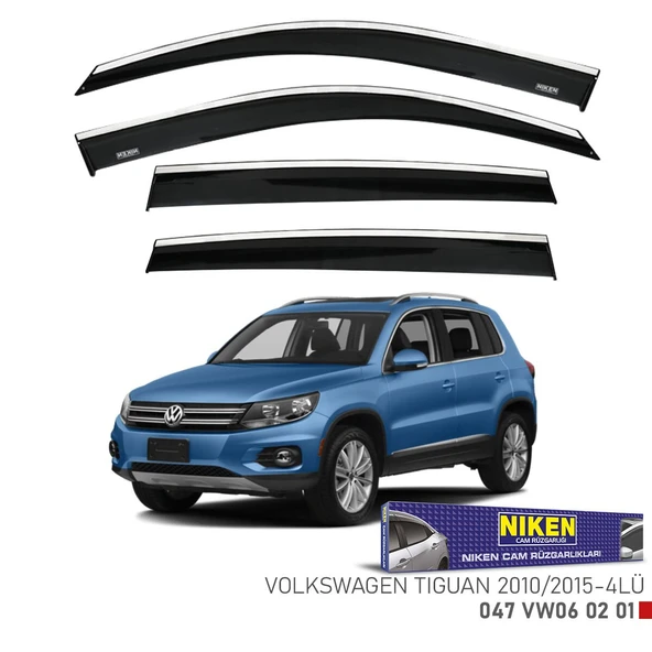 NİKEN Vw tiguan cam rüzgarlığı kromlu 2009 / 2016 niken ürün görseli 1