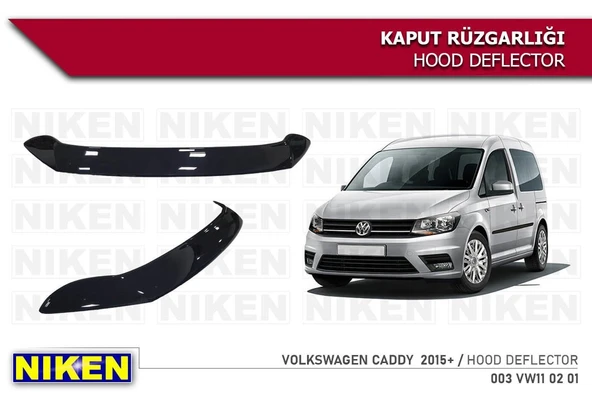 AUTOGP Vw caddy kaput koruma rüzgarlığı 2015+ niken ürün görseli 1