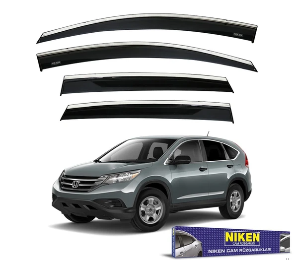NİKEN Honda crv uyumlu  cam rüzgarlığı kromlu 2013+ niken ürün görseli 1