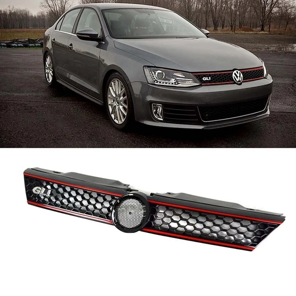 AUTOGP Vw Jetta gli ön panjur ızgara kırmızı şeritli 2011 / 2015 ürün görseli 1