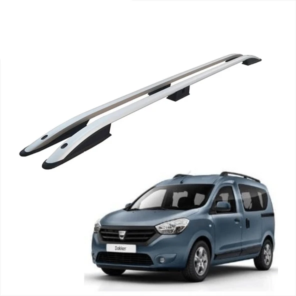 NİKEN Dacia dokker tavan çıtası port bagaj taşıyıcı gri 2013+ ürün görseli 1