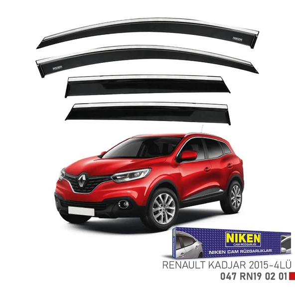 NİKEN Renault kadjar cam rüzgarlığı kromlu 2015+ niken ürün görseli 1