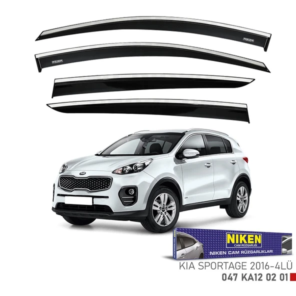 NİKEN Kia sportage cam rüzgarlığı kromlu 2016 / 2021 niken ürün görseli 1