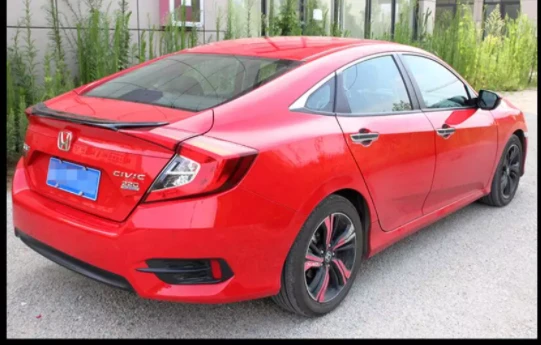 AUTOGP Honda civic fc5 uyumlu bagaj üstü spoiler anatomik hybrid siyah 2016+ ürün görseli 1