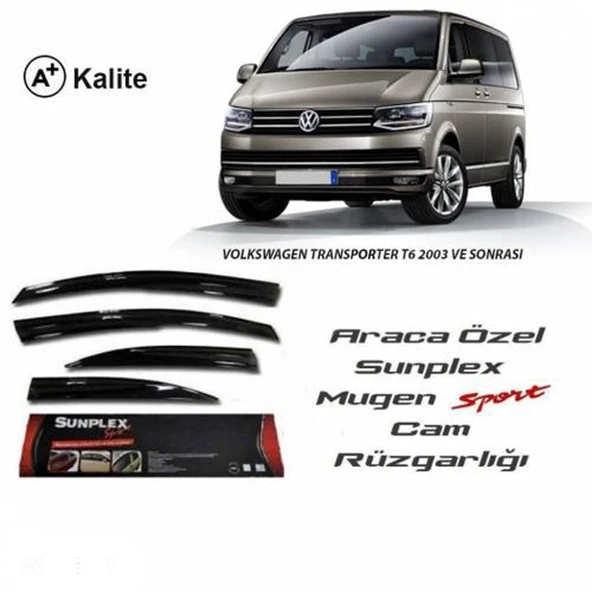 SUNPLEX Vw transporter t5 t6 t7 cam rüzgarlığı mugen tip sunplex ürün görseli 1