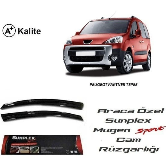 SUNPLEX Peugeot partner tepe cam rüzgarlığı 2008+ mugen tip sunplex ürün görseli 1
