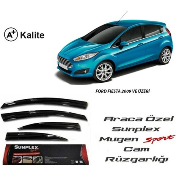 SUNPLEX Ford fiesta cam rüzgarlığı 2009+ mugen tip sunplex ürün görseli 1