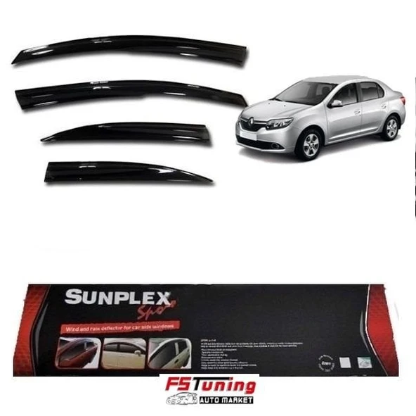 SUNPLEX Renault clio symbol cam rüzgarlığı 2013+ mugen tip sunplex ürün görseli 1