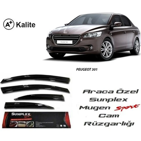 SUNPLEX Peugeot 301 cam rüzgarlığı mugen tip sunplex ürün görseli 1