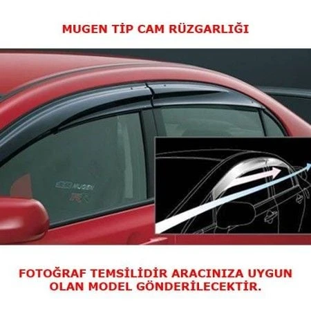 SUNPLEX Ford focus 2 cam rüzgarlığı 2005 / 2012 mugen tip sunplex - Resim 2