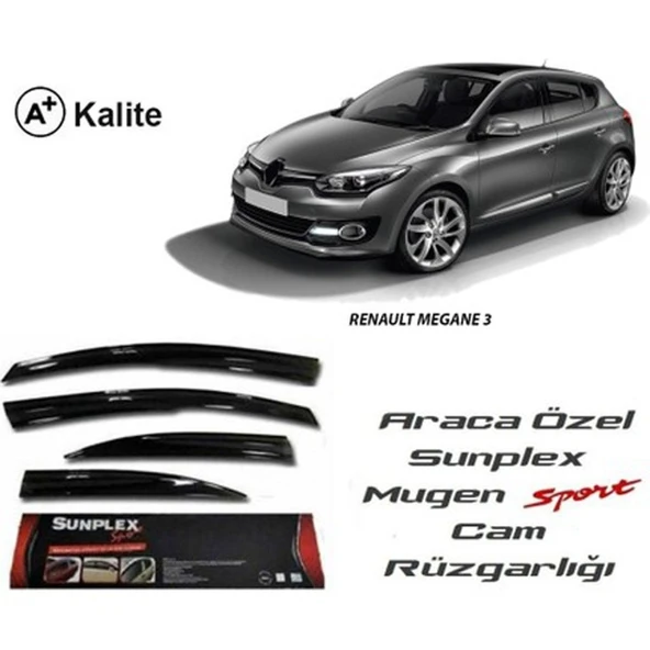 SUNPLEX Renault megane 3 cam rüzgarlığı mugen tip sunplex ürün görseli 1