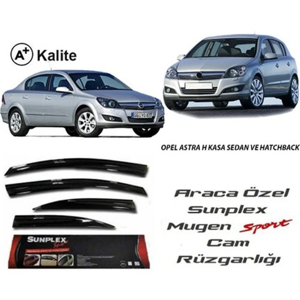 SUNPLEX Opel astra h cam rüzgarlığı mugen tip sunplex ürün görseli 1