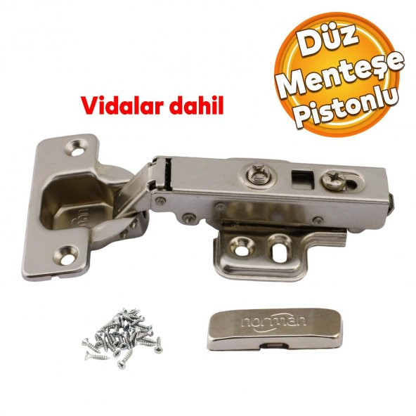 Norman Mutfak Vestiyer Kiler Dolabı Mobilya Kapak Kapağı Metal Düz Krom Pistonlu Tas Menteşe ürün görseli 1