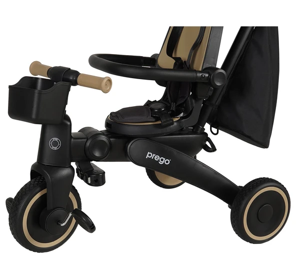 PREGO EVO ÜÇ TEKERLİ BİSİKLET KAHVE - Resim 7