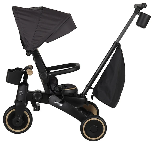 PREGO EVO ÜÇ TEKERLİ BİSİKLET KAHVE - Resim 3