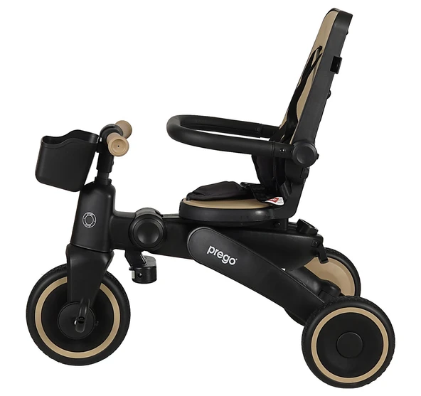 PREGO EVO ÜÇ TEKERLİ BİSİKLET KAHVE - Resim 6