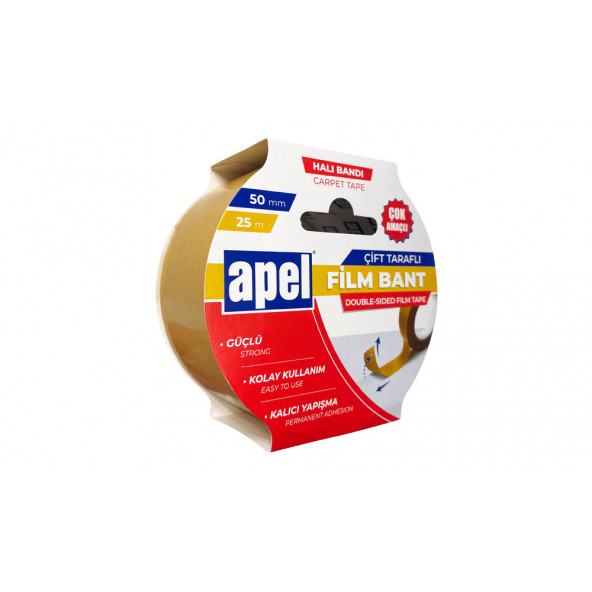 APEL Çift Taraflı Film Bant Halı Bandı 50 MM X 25 M ürün görseli 1