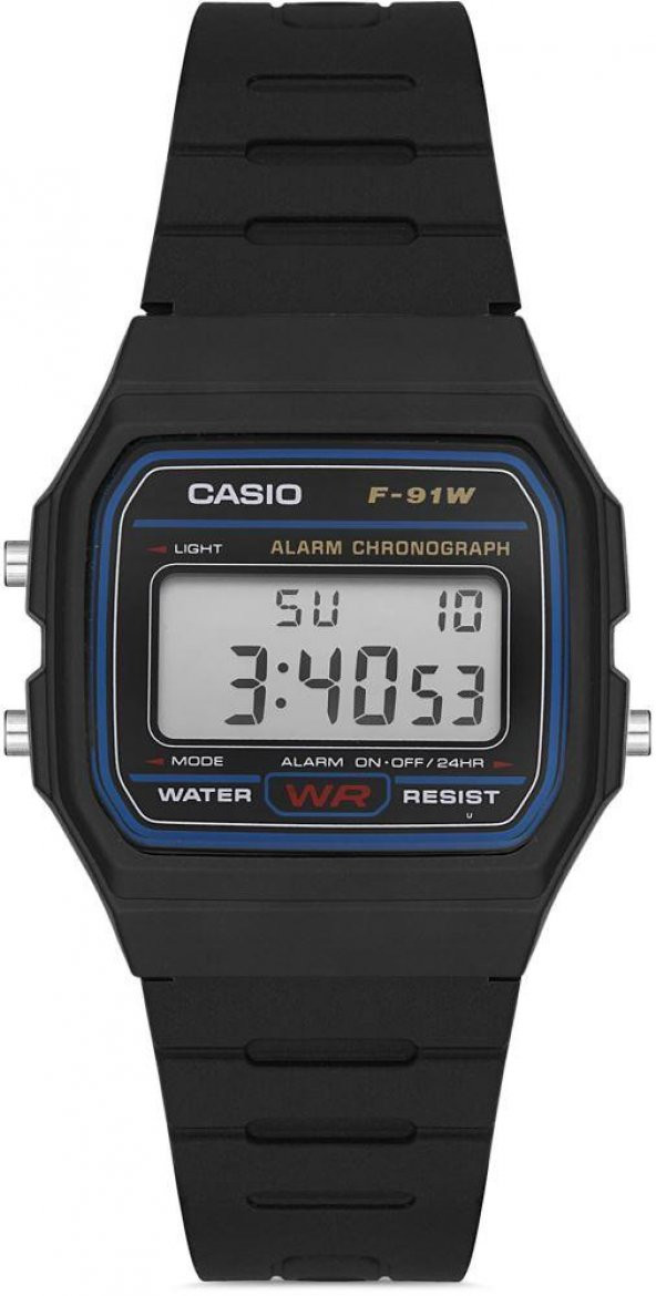 CASIO F-91W-1DG DİJİTAL ASKER SAATİ ERKEK KOL SAATİ ürün görseli 1