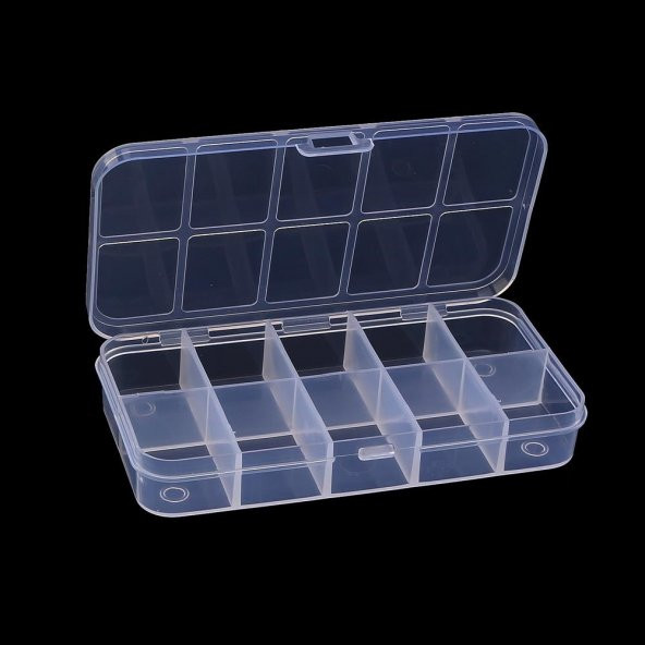 Hayal Sepeti 10 Bölmeli Kapaklı Organizer Kutu 132x69x22 mm ürün görseli 1