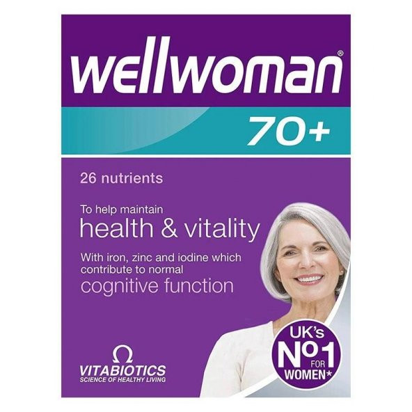 Vitabiotics Wellwoman 70 Yaş Üzeri 30 Tablet ürün görseli 1