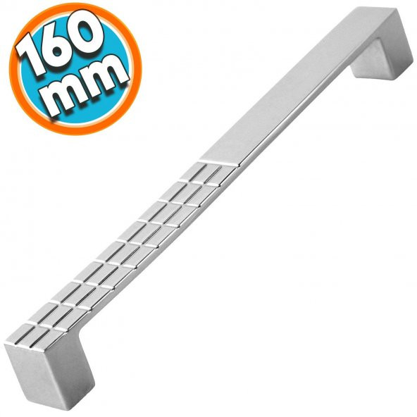 Mobilya Mutfak Dolabı  Banyo Çekmece Dolap Kapak Kulpu Kulbu Krom160 mm Metal Kulp ürün görseli 1