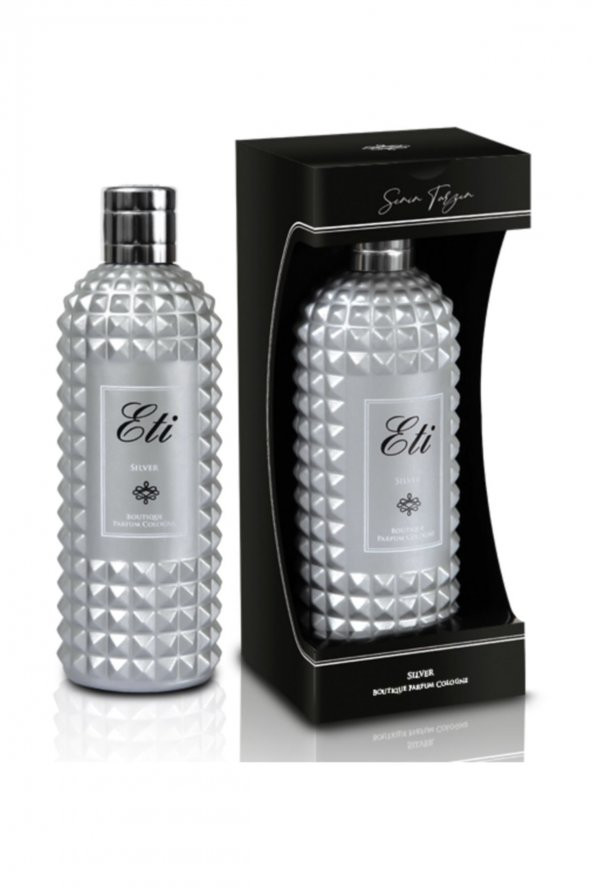 Butik Kolonya (Silver) Cam Şişe Kutulu 300 ml ürün görseli 1