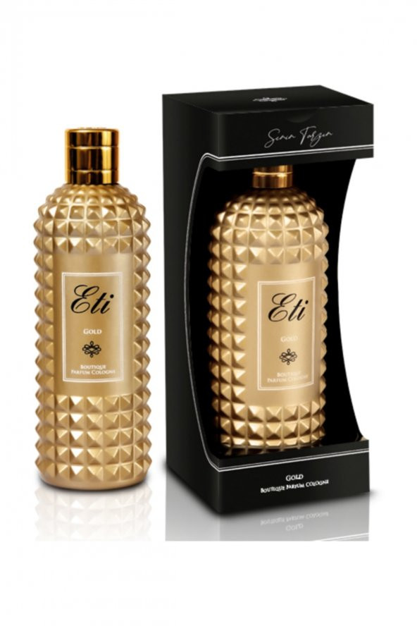 Butik Kolonya (Gold) Cam Şişe Kutulu 300 Ml. ürün görseli 1