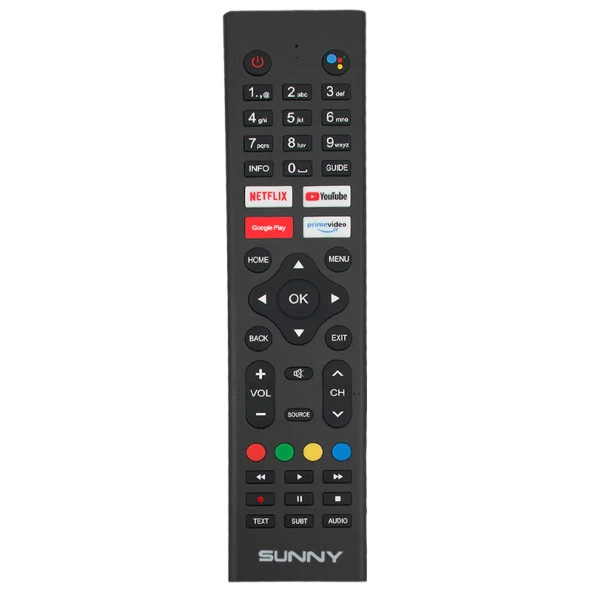 Weko Sunny Netflix-Google Play-Youtube-Prime Video Tuşlu Ses Komutlu LCD-LED Tv Kumanda ürün görseli 1