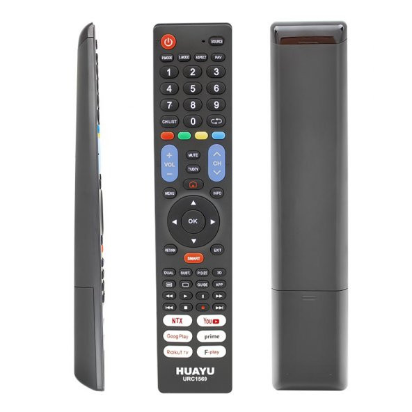 Huayu URC1569 Netflix-Youtube-Prime Video-Google Play Tuşlu 7İn1 Universal Lcd Led Tv Kumandası ürün görseli 1