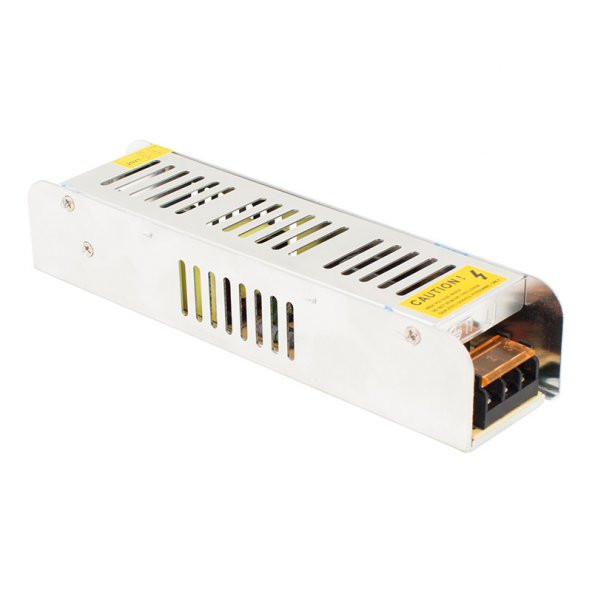 POWERMASTER PM-13035 12 VOLT - 10 AMPER - 120 WATT SLIM METAL KASA ADAPTÖR (187*46*37) ürün görseli 1