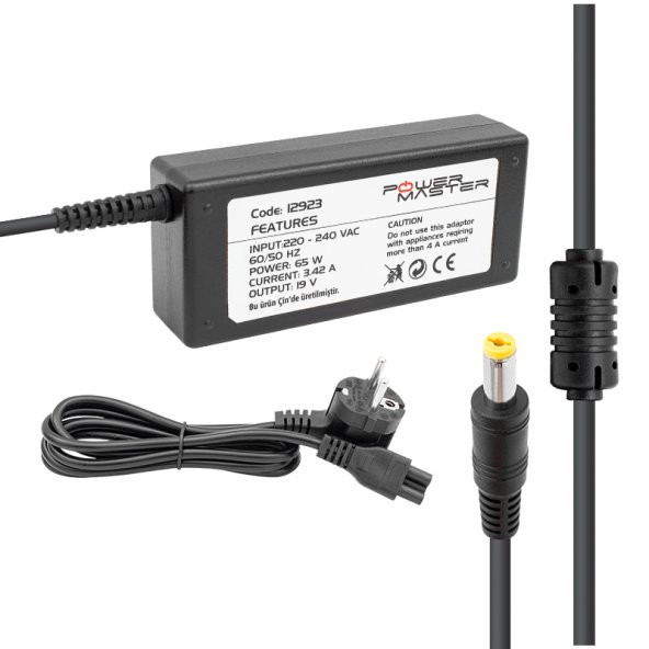 Powermaster PM-12923 19 Volt - 3.42 Amper 5.5*1.75 Mm Uçlu Adaptör (Acer Notebook) ürün görseli 1