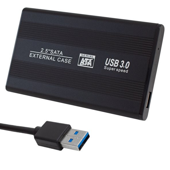 Powermaster PM-13948 Siyah 2.5" USB 3.0 Sata HDD Destekli Taşınabilir Harddisk Kutusu ürün görseli 1