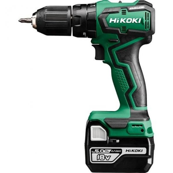 HİKOKİ DV18DD AKÜLÜ DARBELİ MATKAP VİDALAMA 18V 5.0 AH 55NM ürün görseli 1